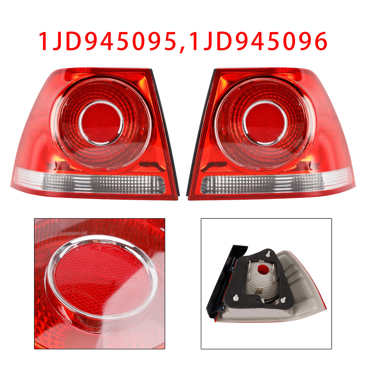 2006-2011 VW Bora GLI Left+Right Tail Light Lamp 1JD945095 1JD945096 Generic