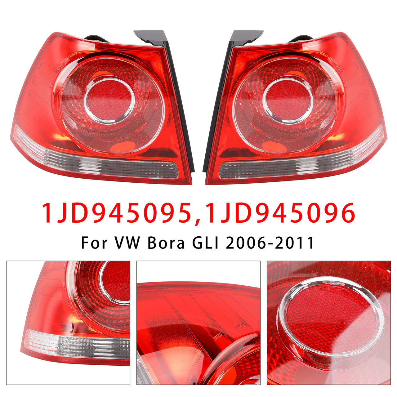 2006-2011 VW Bora GLI Left+Right Tail Light Lamp 1JD945095 1JD945096 Generic