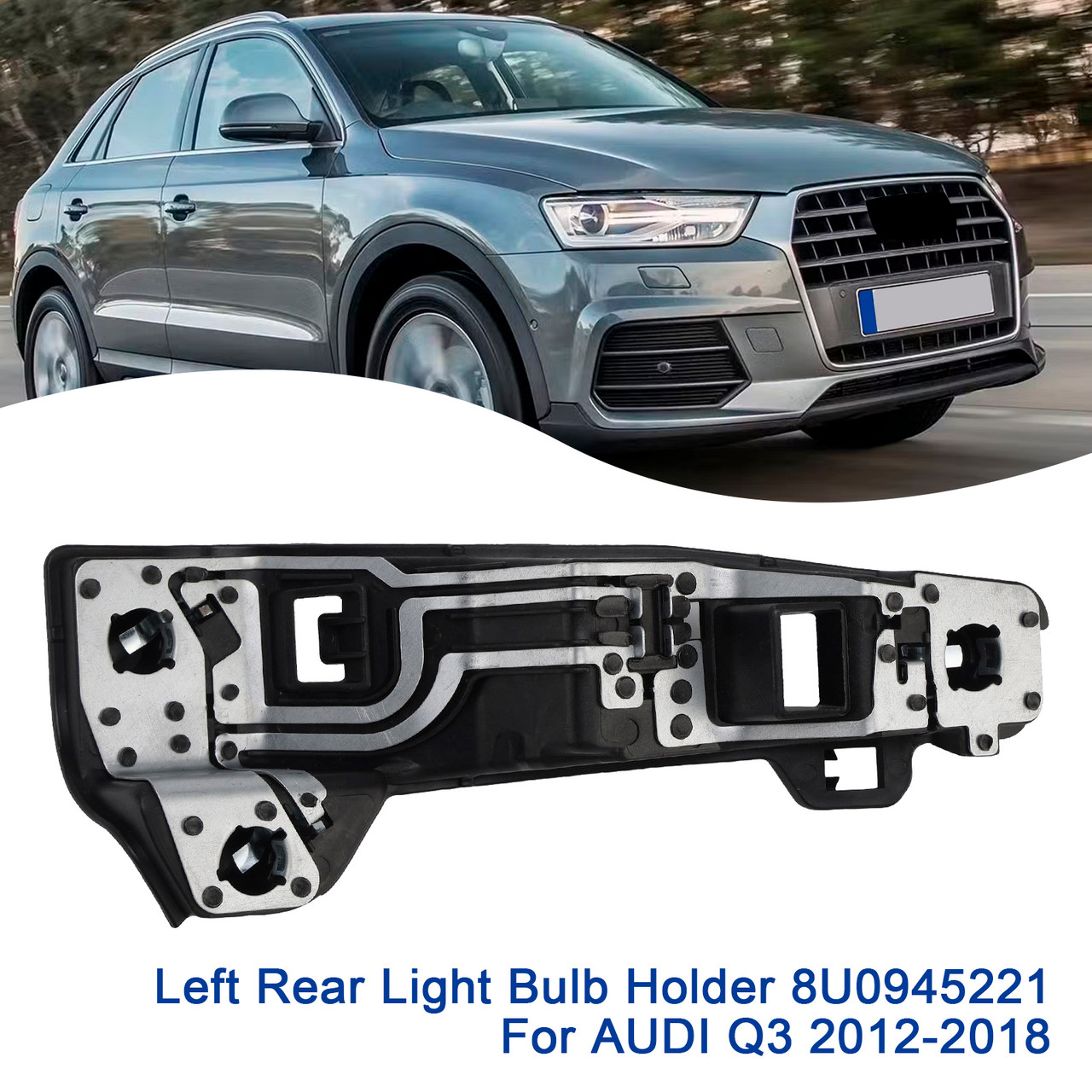 2012-2018 AUDI Q3 Halogen Left Rear Light Bulb Holder 8U0945221 Generic
