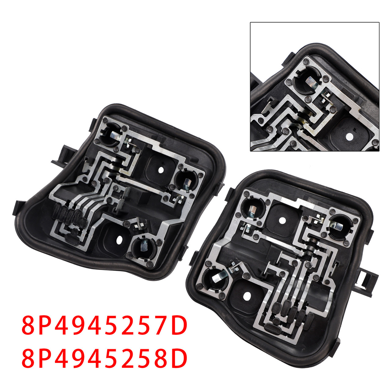 2009-2013 Audi A3 5 DOOR Sportback Left+Right Rear Light Bulb Holder 8P4945257D 8P4945258D Generic