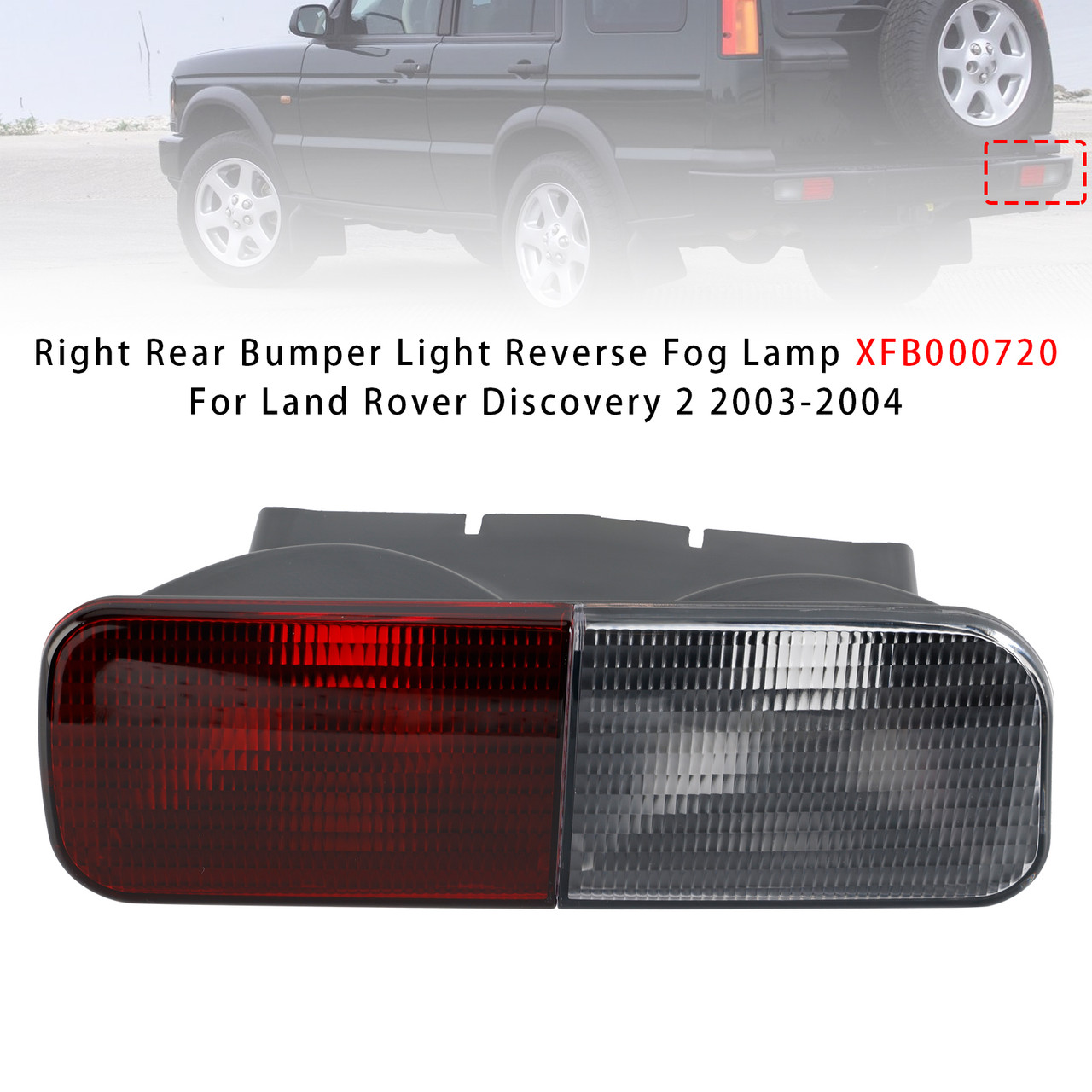 1999-2002 Discovery 2 Right Rear Bumper Light Reverse Fog Lamp XFB000730 Generic