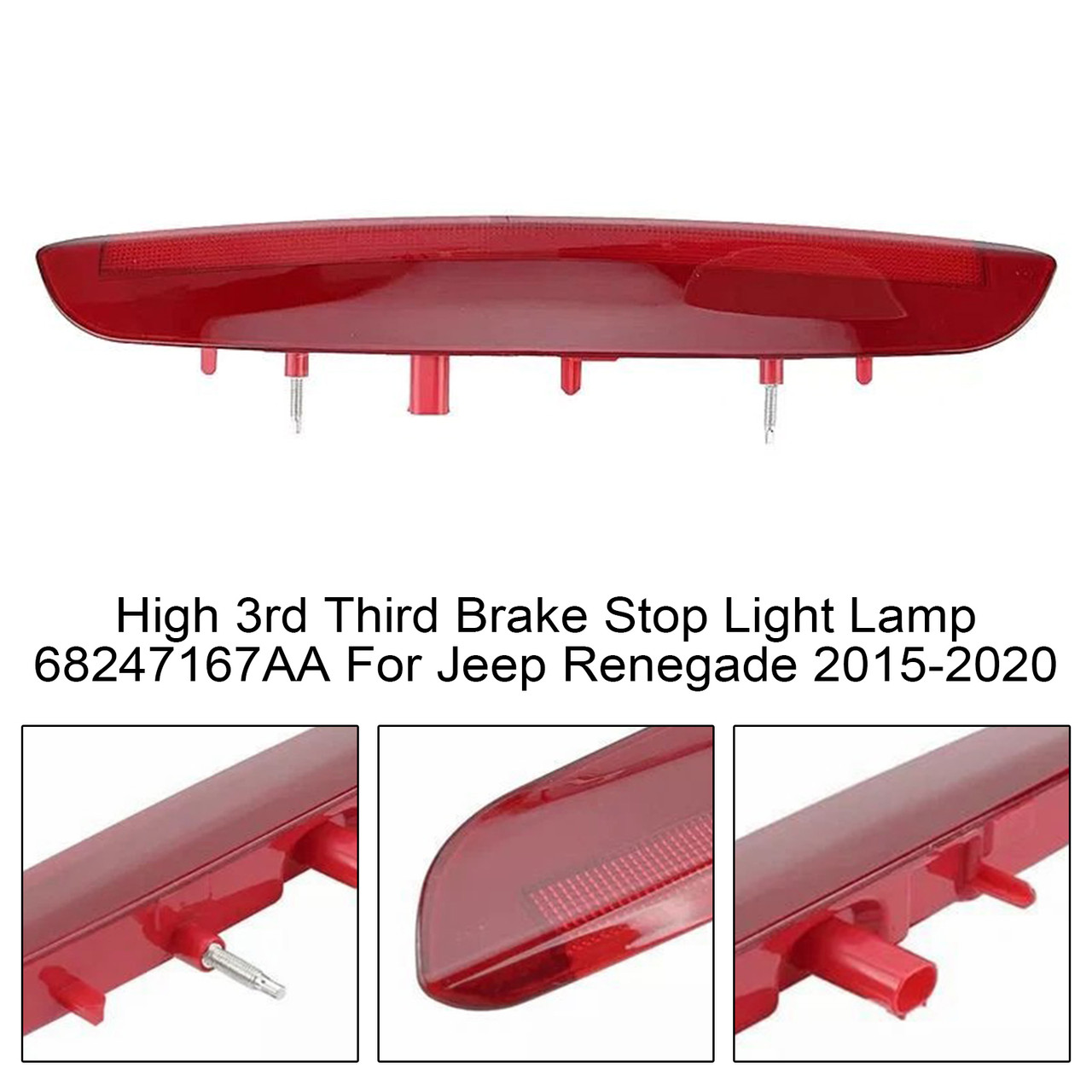 2015-2020 JEEP RENEGADE High 3rd Third Brake Stop Light Lamp 68247167AA Generic