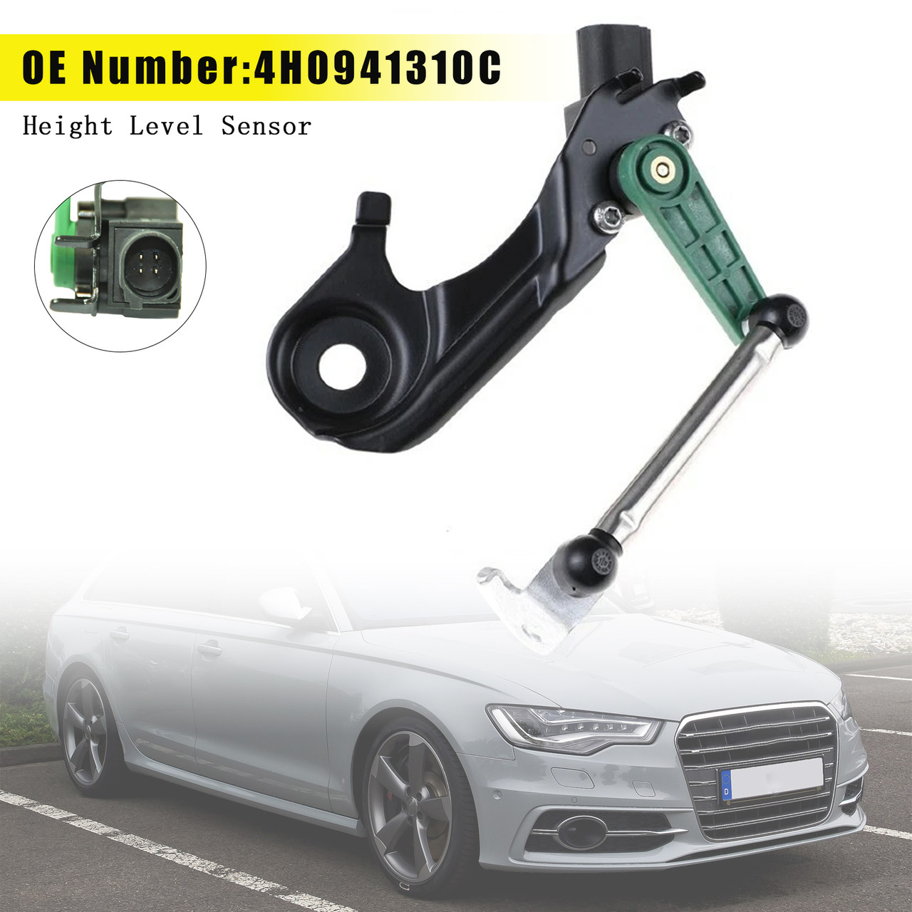 2012-2017 Audi A6 A8 Rear Right Air Suspension Height Sensor 4H0941310C Generic