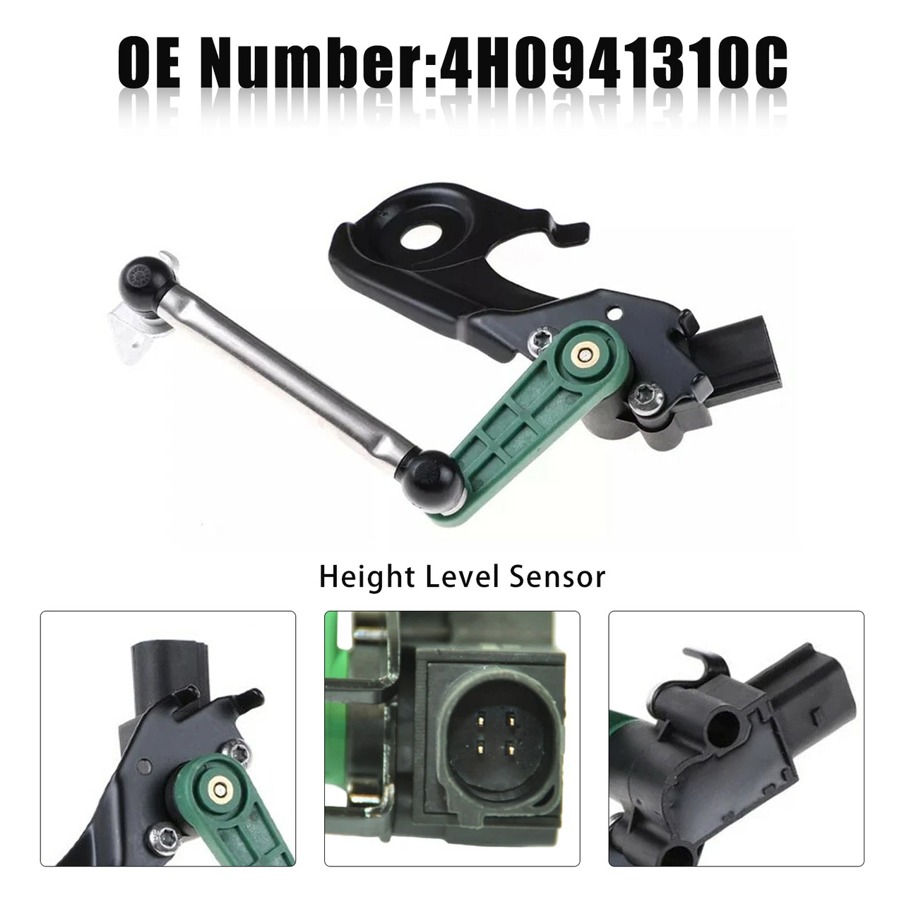 2013-2017 Audi S6 S7 S8 Rear Right Air Suspension Height Sensor 4H0941310C Generic