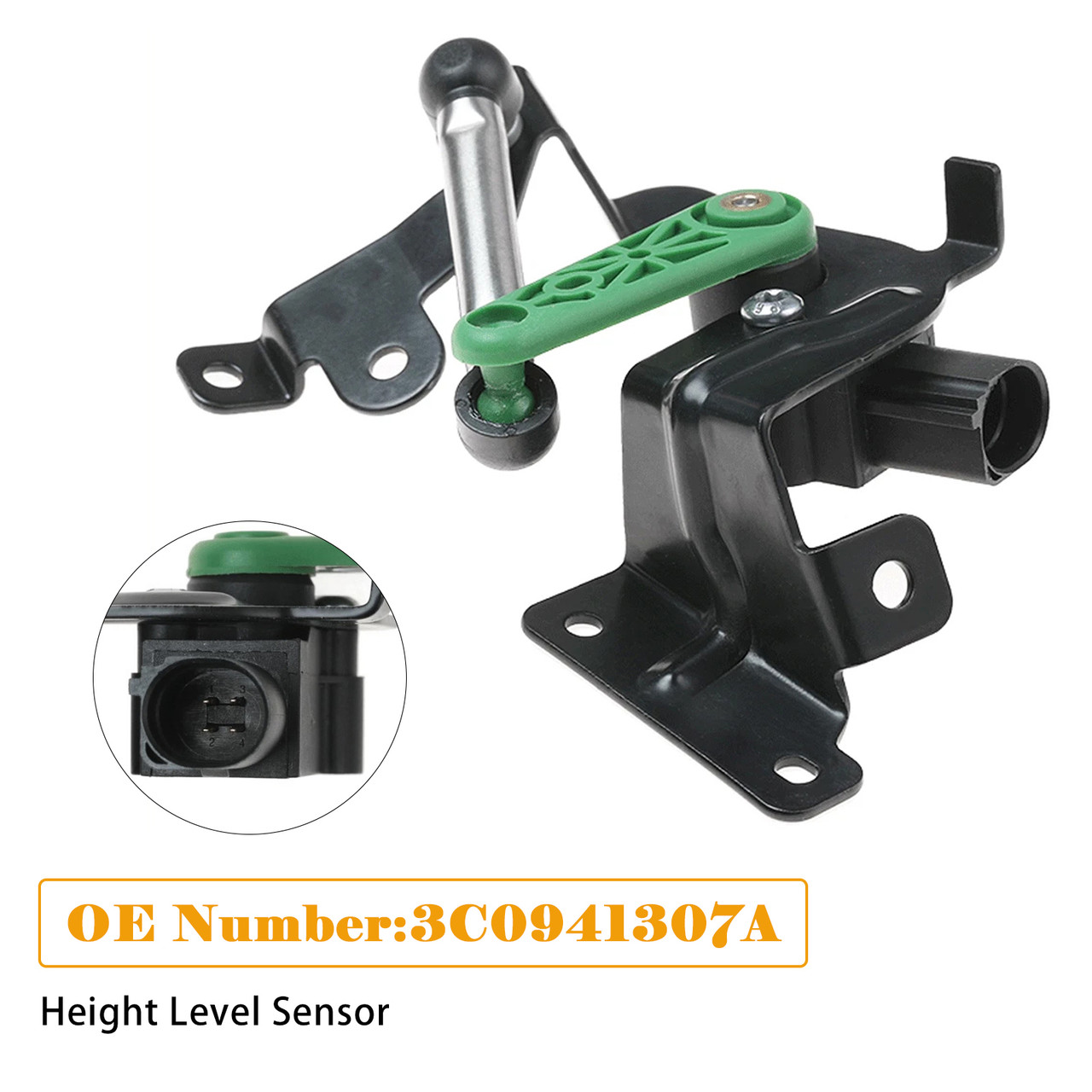 2009-2018 VW CC Eos Golf Passat Tiguan Scirocco Rear Left Height Level Sensor 3C0941307A Generic