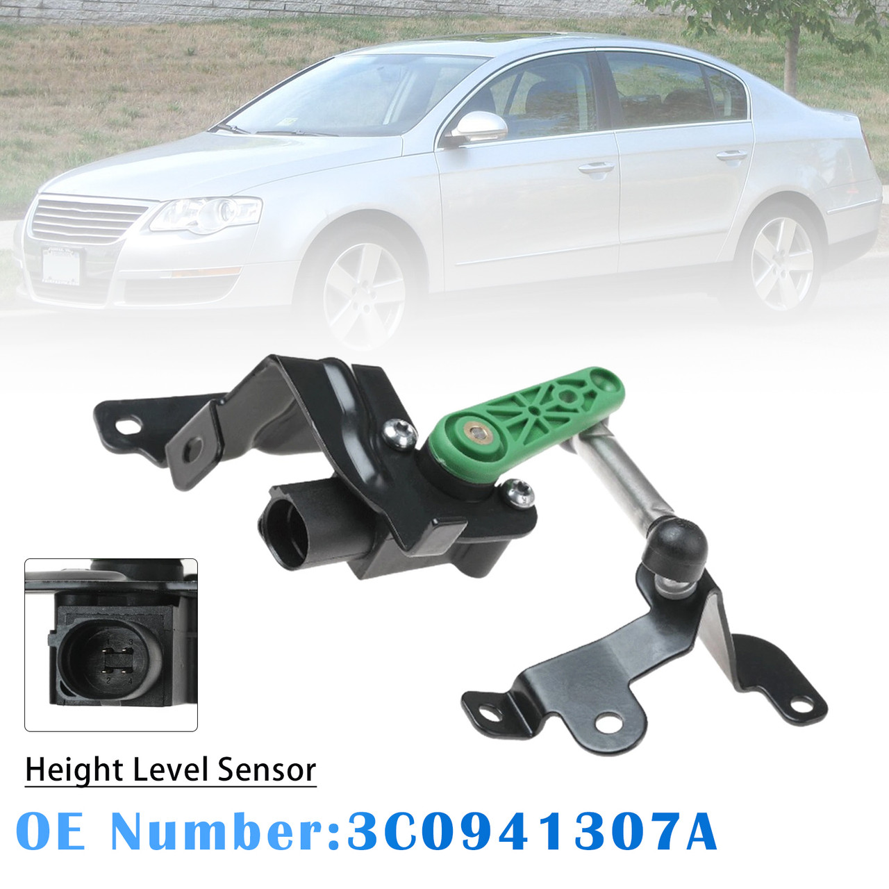 2013-2018 Audi Q3 Rear Left Height Level Sensor 3C0941307A Generic
