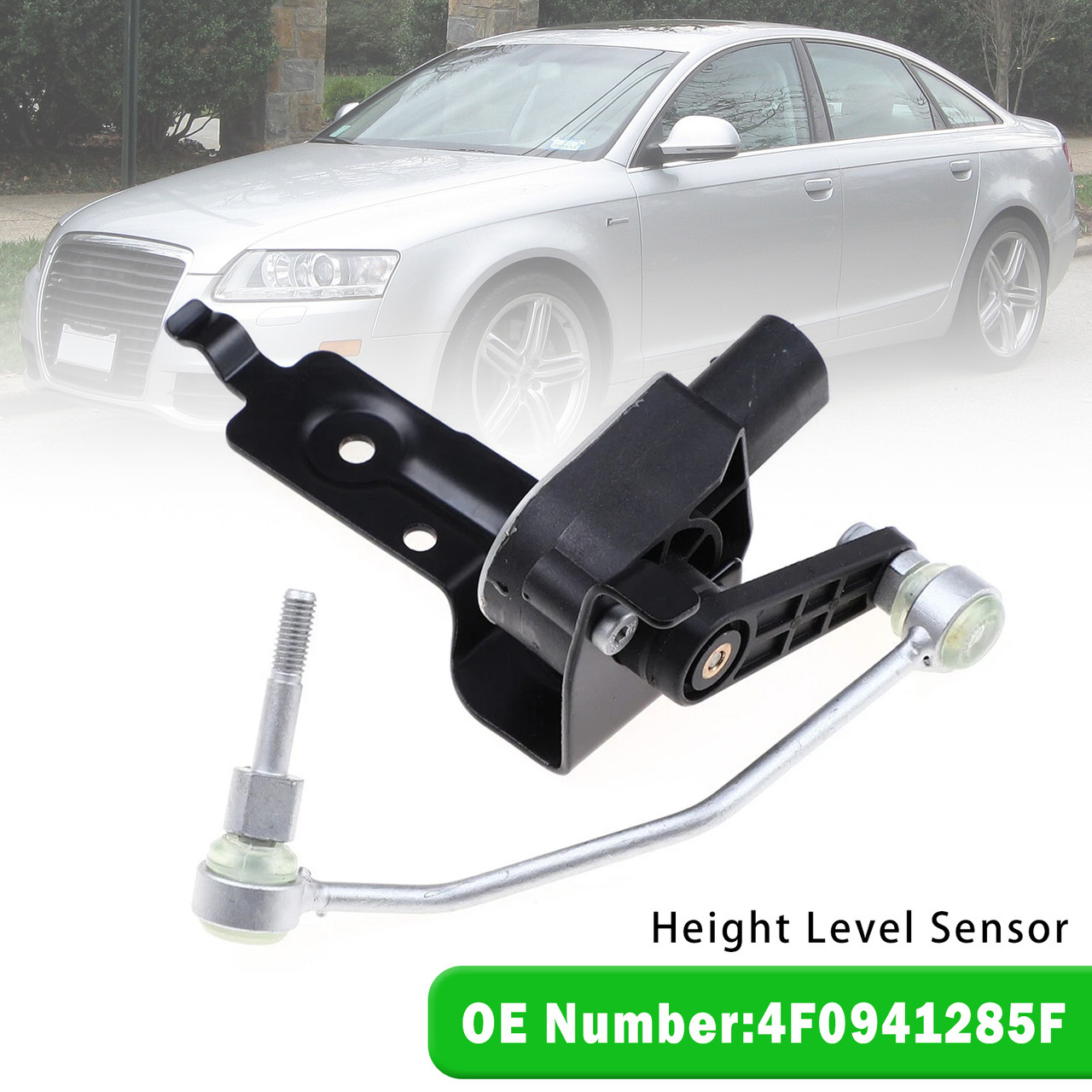 2005-2011 Audi A6 Quattro S6 Front Left Headlight Level Sensor 4F0941285F Generic