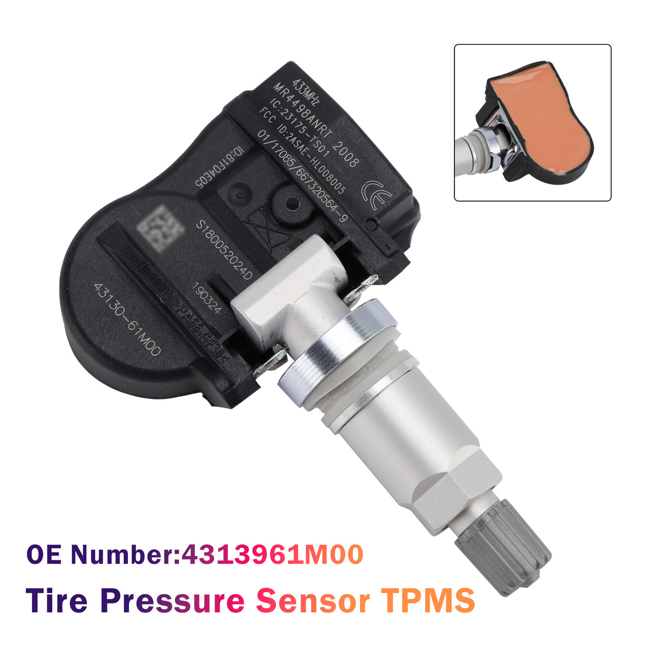 2014-2021 Suzuki Alto Baleno Swift Tire Pressure Sensor TPMS 4313961M00 Generic