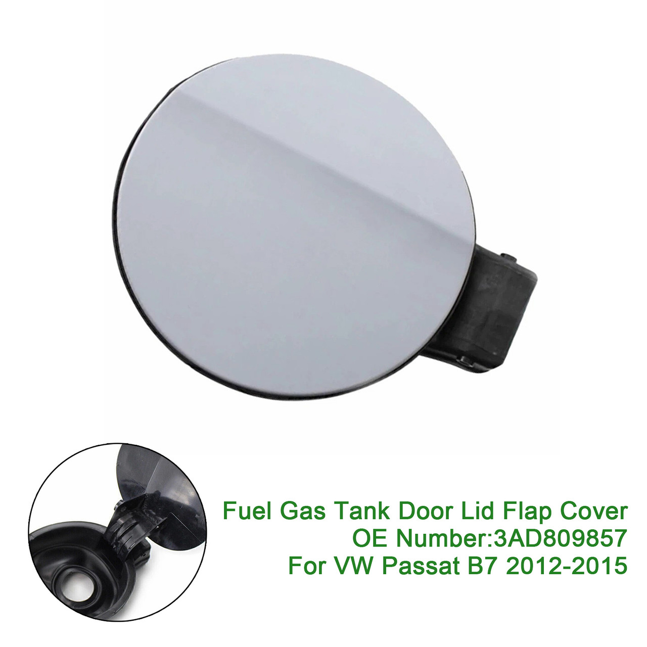 2012-2015 VW Passat B7 Fuel Gas Tank Filler Door Lid Cover 3AD809857 Generic