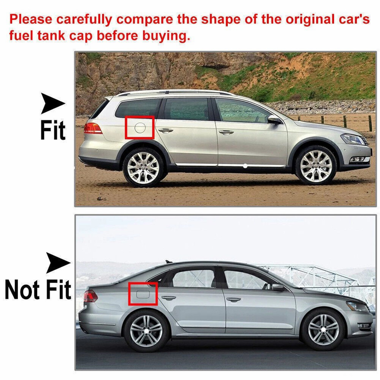 2012-2015 VW Passat B7 Fuel Gas Tank Filler Door Lid Cover 3AD809857 Generic