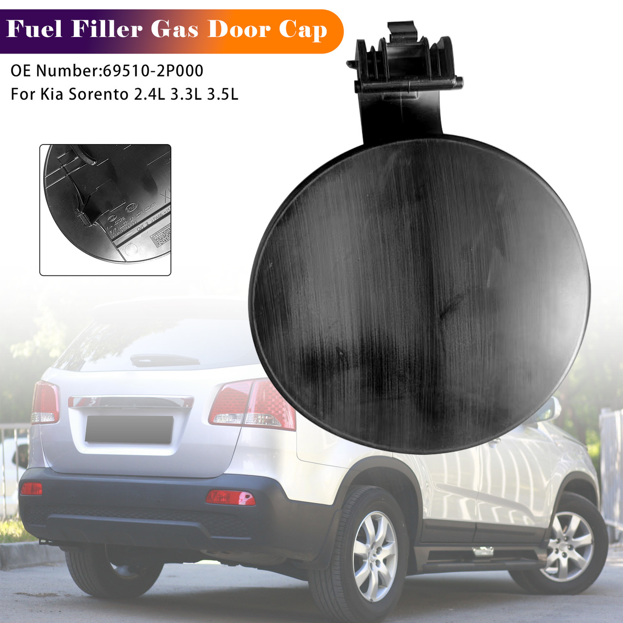 2011-2013 Kia Sorento 3.5L 3470CC V6 DOHC Fuel Filler Gas Door Cap 69510-2P000 Generic