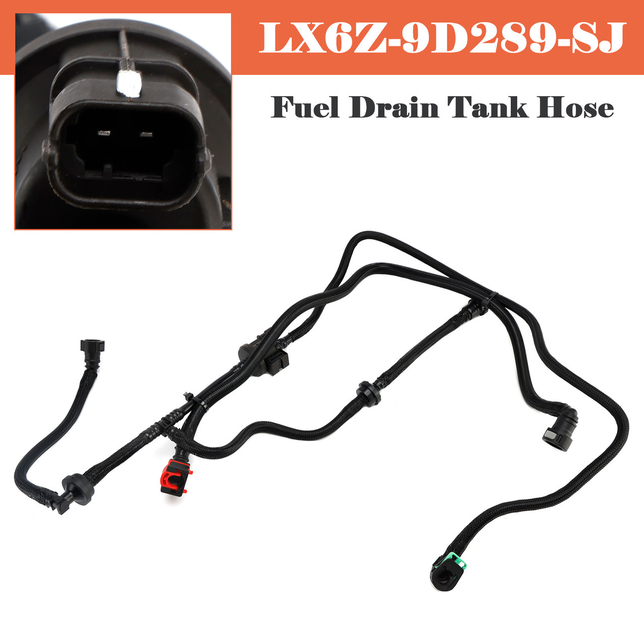 2020-2025 Ford Bronco Sport Escape Fuel Drain Tank Hose LX6Z-9D289-SJ Generic