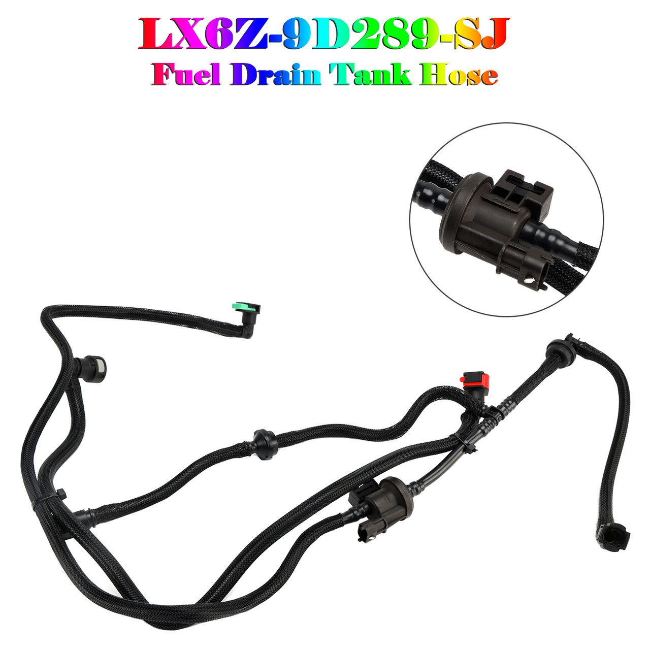 2020-2025 Ford Bronco Sport Escape Fuel Drain Tank Hose LX6Z-9D289