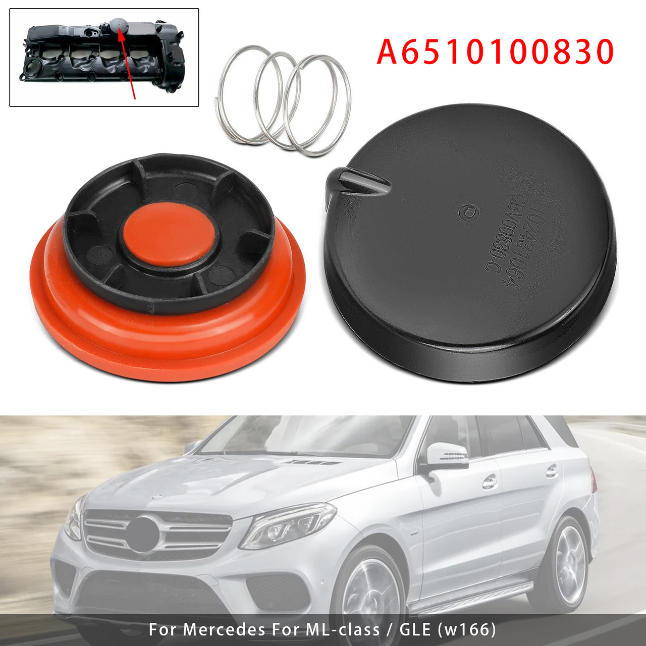 Mercedes E-class S-class GLK-class PCV Valve Cover A6510100830 Generic