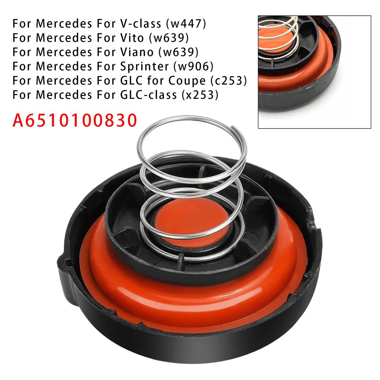 Mercedes ML-class GLE SLK/SLC PCV Valve Cover A6510100830 Generic