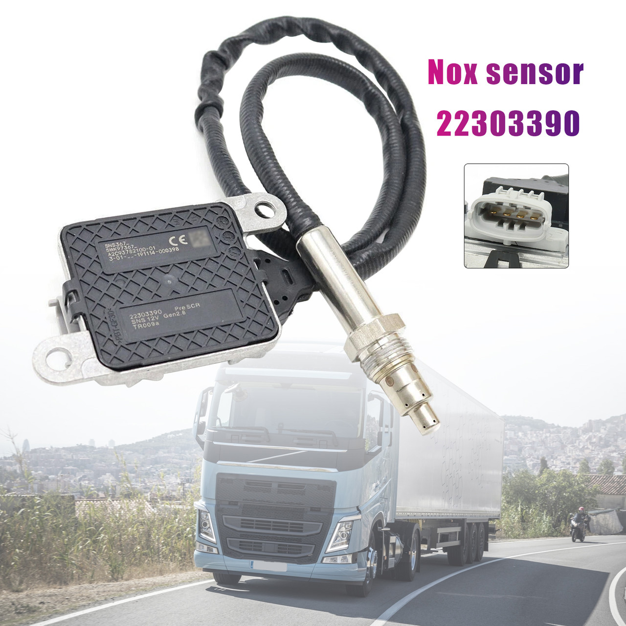 Volvo Truck D11 D13 D16 Mack Inlet Nitrogen Oxides Nox sensor 22303390 Generic