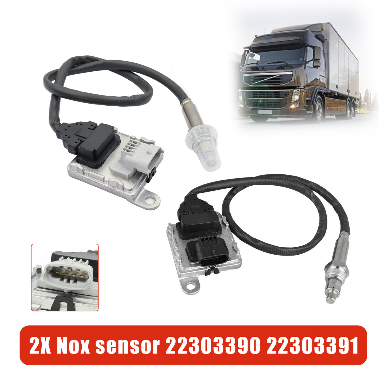 Volvo Truck D11 D13 D16 Mack 2x Nox sensor 22303390 22303391 Generic