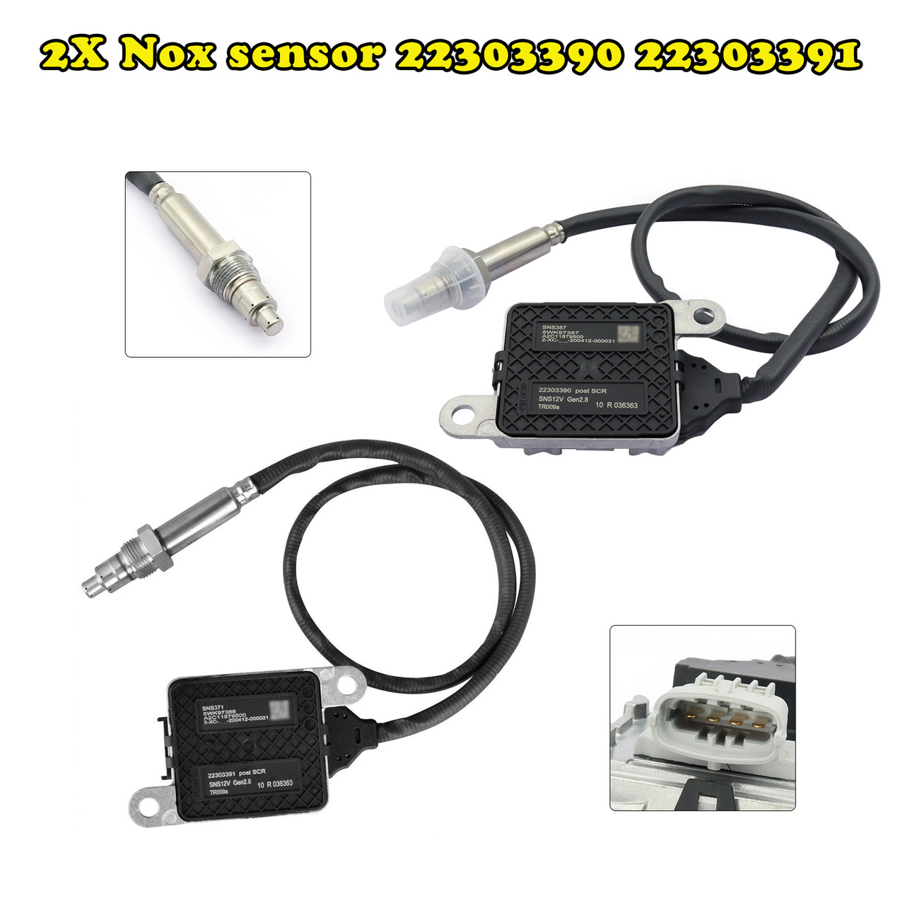 Volvo Truck D11 D13 D16 Mack 2x Nox sensor 22303390 22303391 Generic