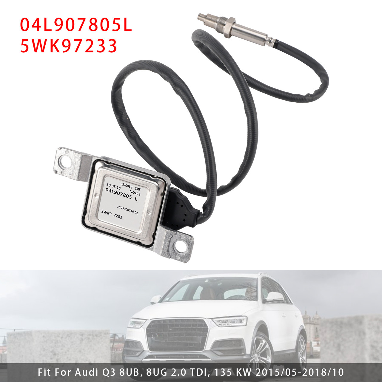 2015-2019 Seat Alhambra Nox Nitrogen Oxide Sensor 04L907805L Generic