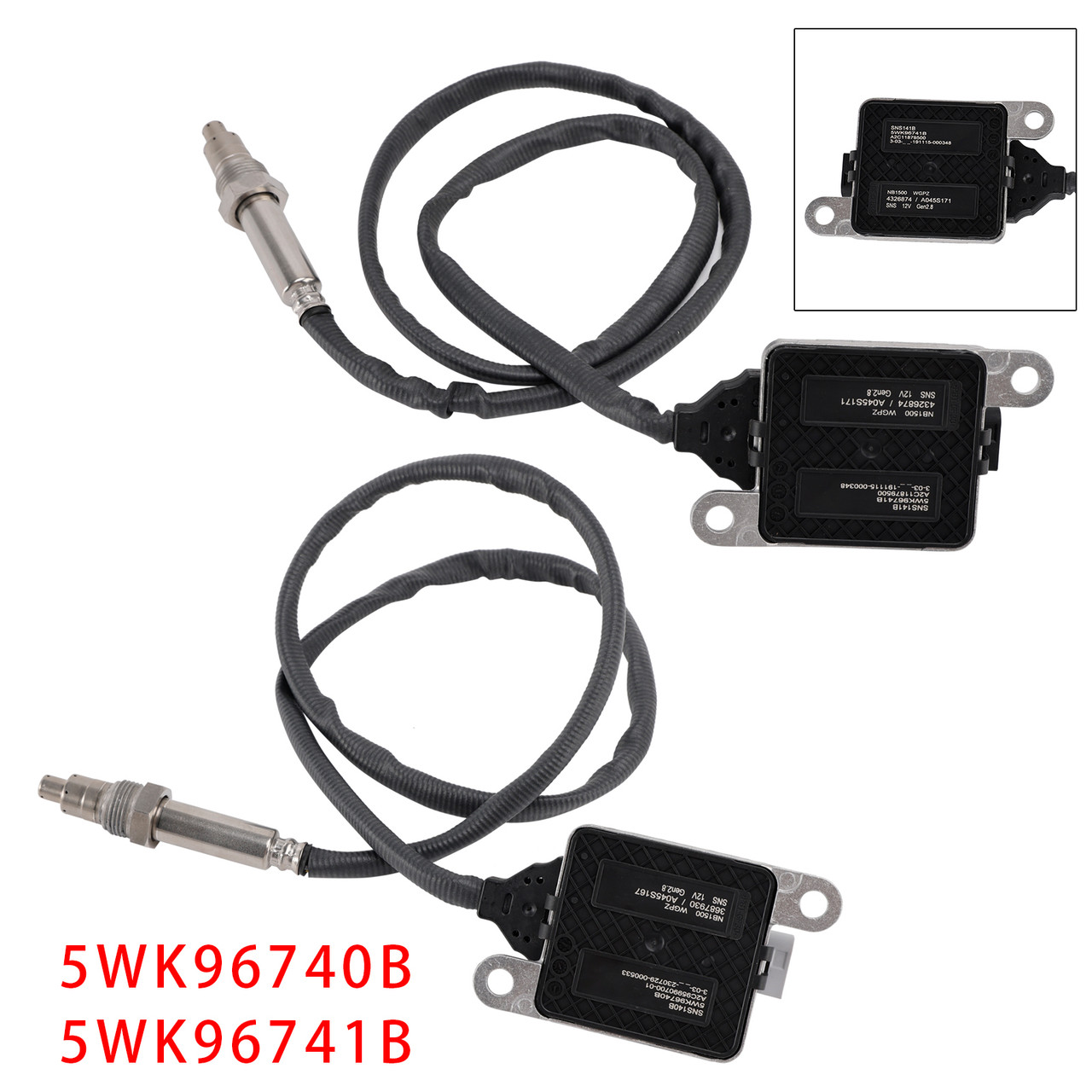 2013-2018 Cummins ISX DIESEL Kit Of Nox Sensor 5WK96740B 5WK96741B Generic