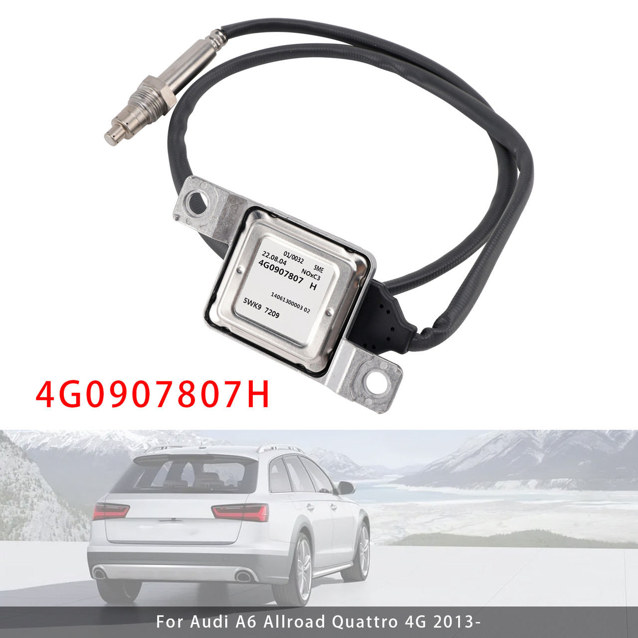 2015-2018 Audi A6/S6/Avant/Quattro 4G Nox Nitrogen Oxide Sensor Nox 4G0907807H 4G0907807AJ Generic