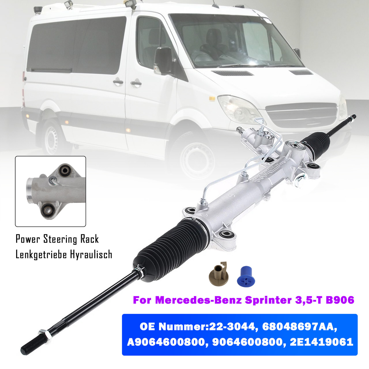 Mercedes-Benz Sprinter 3,5-T B906 Power Steering Rack Pinions 68048697AA Generic