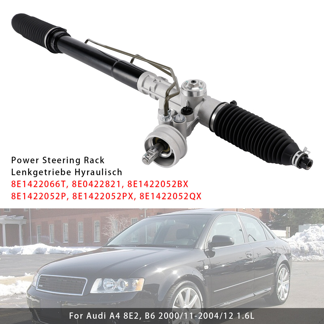2000-2008 Audi A4 8E2 Avant 8E5 Cabriolet Power Steering Rack 8E1422066T Generic