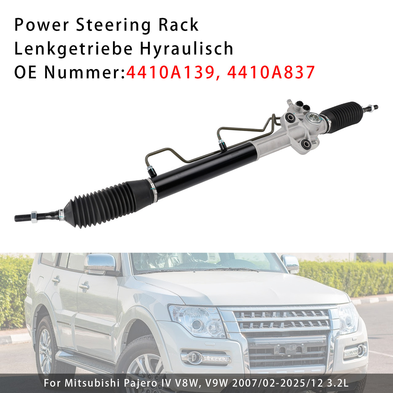 2006-2025 Mitsubishi Pajero IV Van V8 V8V V9 3.2L Power Steering Rack 4410A139 Generic
