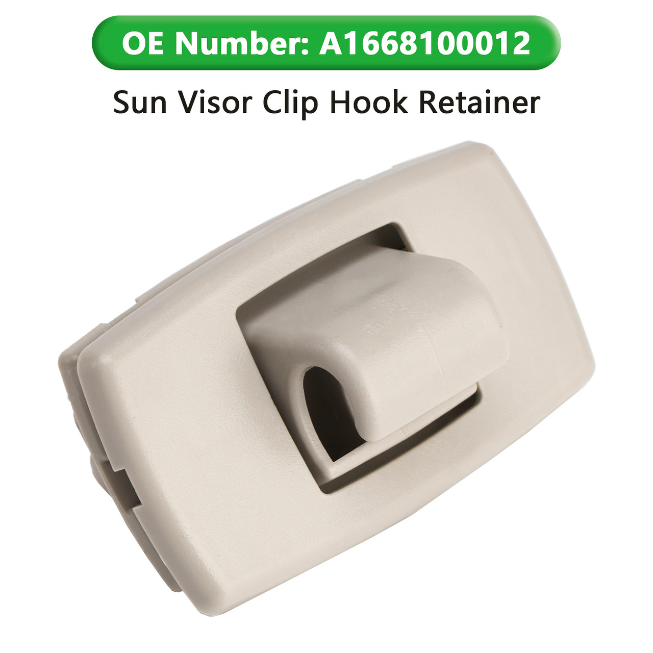2015-2019 Mercedes Benz C-class E-class Gray Sun Visor Clip Hook Retainer A1668100012 Generic