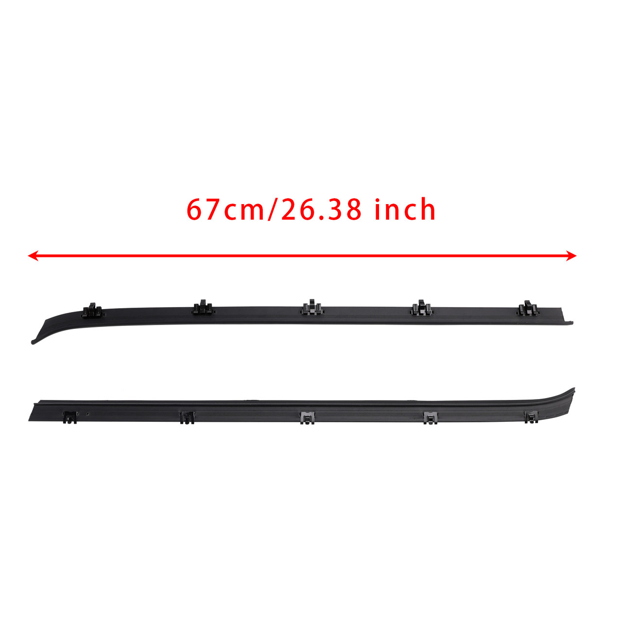 1987-1991 Suburban V1500 R1500 4PCS Car Window Weatherstrip Molding Trim Belt+2 Window Seals Generic