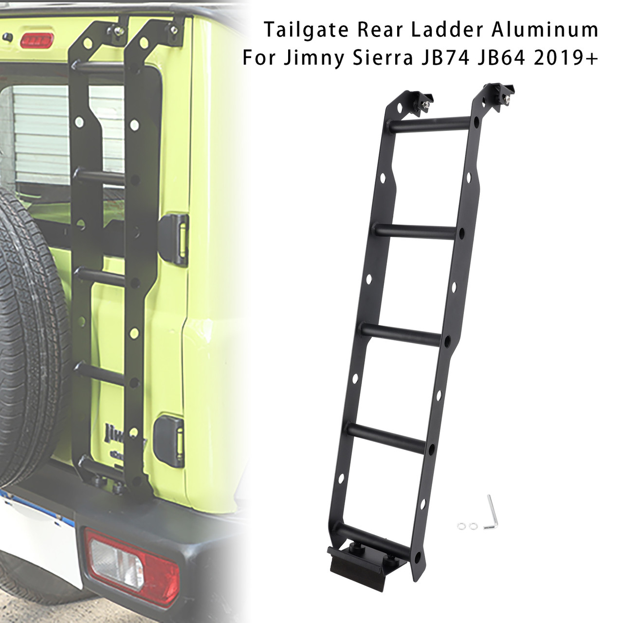 2019+ Jimny Sierra JB74 JB64 Tailgate Rear Ladder Aluminum Generic