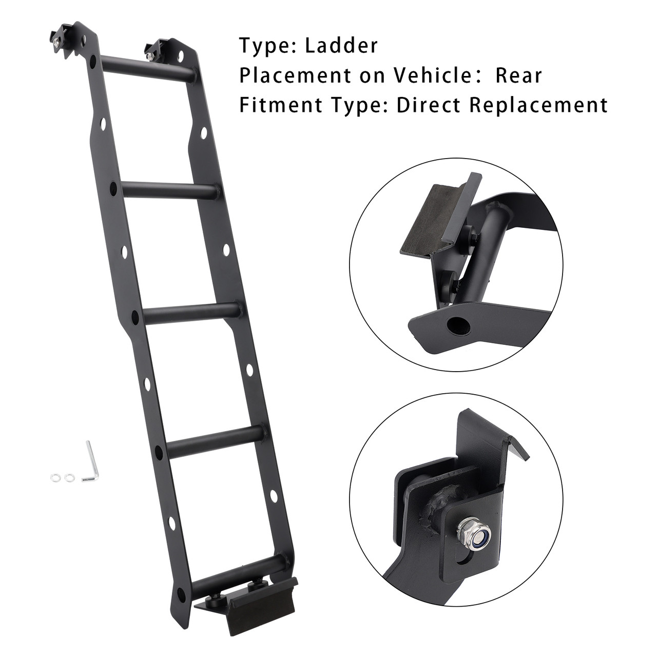 2019+ Jimny Sierra JB74 JB64 Tailgate Rear Ladder Aluminum Generic