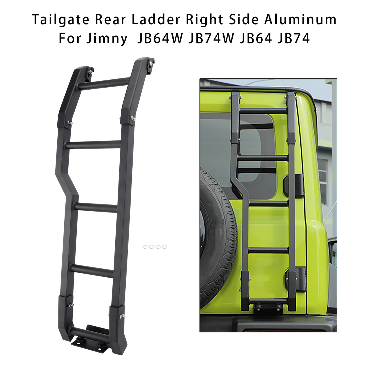 2019+ Jimny JB64W JB74W JB64 JB74 Tailgate Rear Ladder Right Side Aluminum Generic