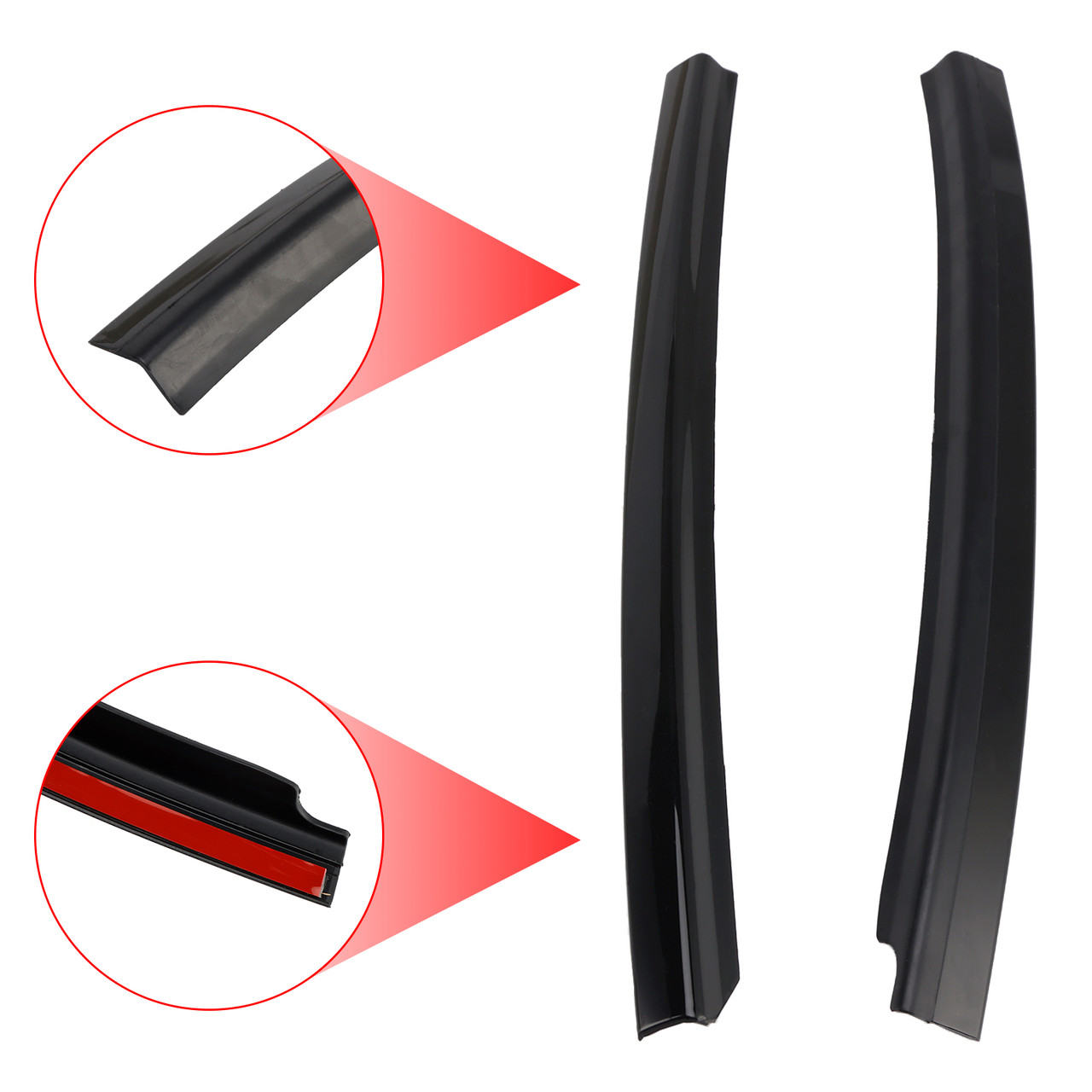 2006-2010 MINI Clubman R55 Left & Right Side Door Column Cover Pillar Trim 51137169433 Generic