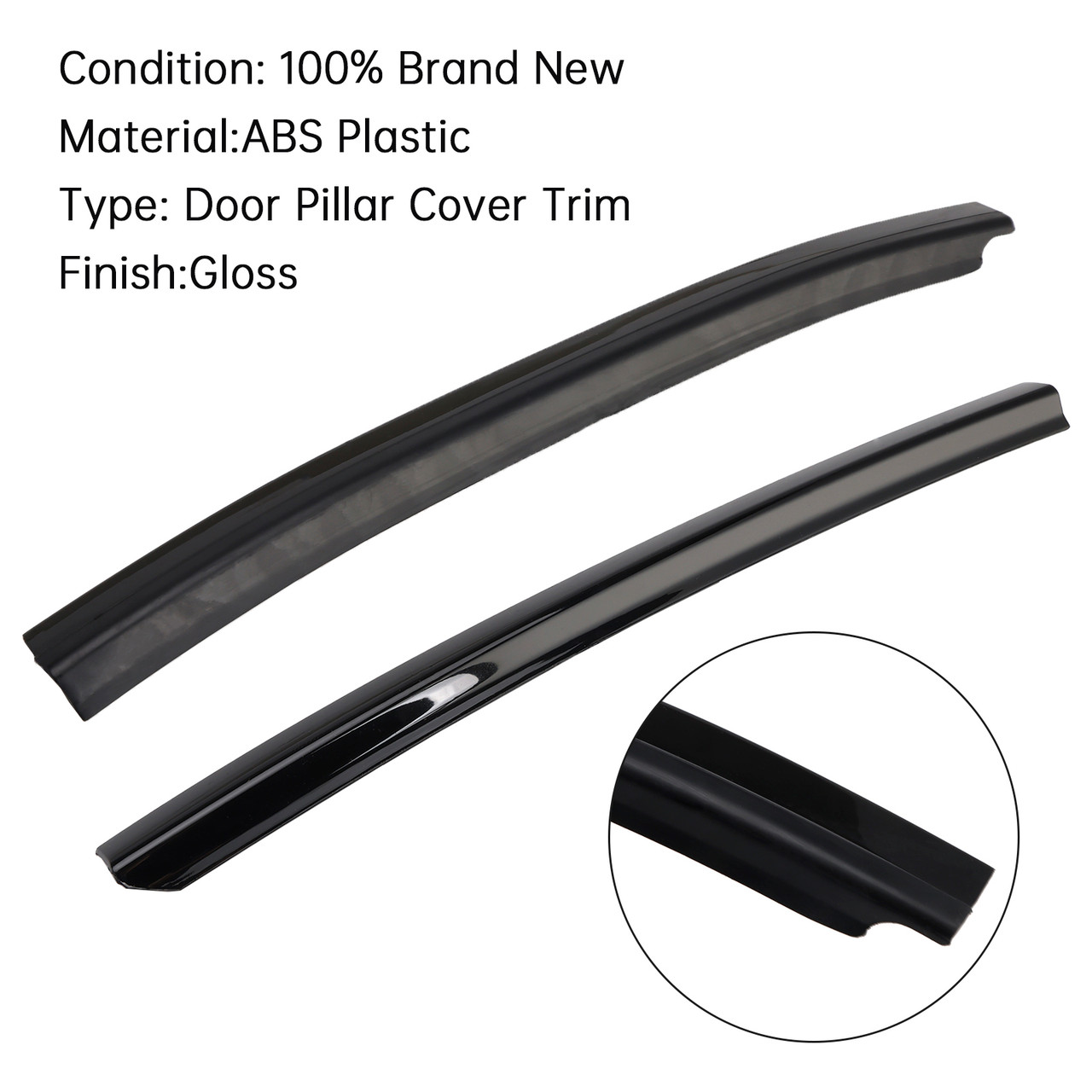 2006-2010 MINI Clubman R55 Left & Right Side Door Column Cover Pillar Trim 51137169433 Generic