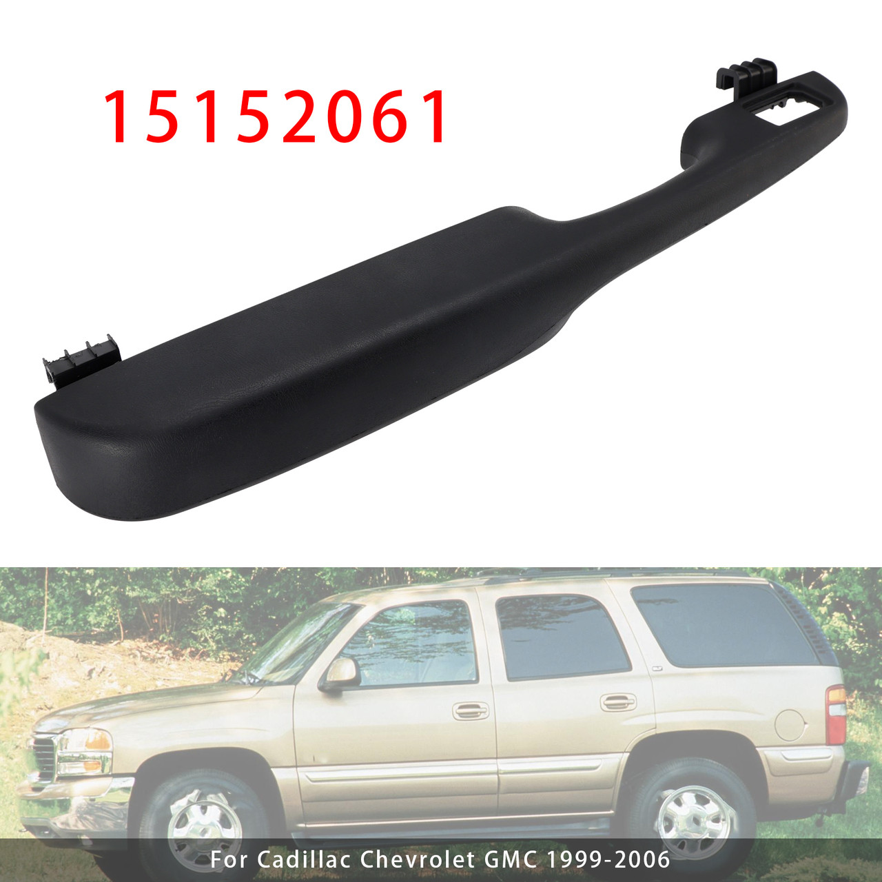 1999-2006 Cadillac Chevrolet GMC Rear Left Door Handle Armrest 15152061 Generic