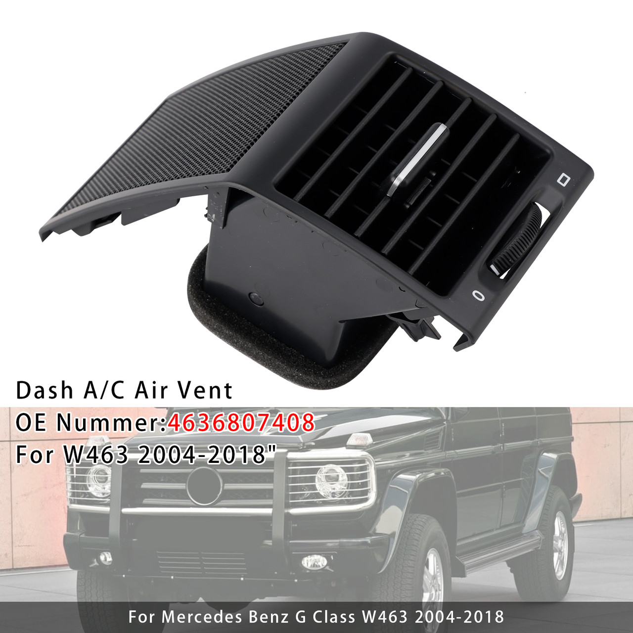 2004-2018 Benz G Class W463 Left/Right Dash A/C Air Vent 4636807408 Generic