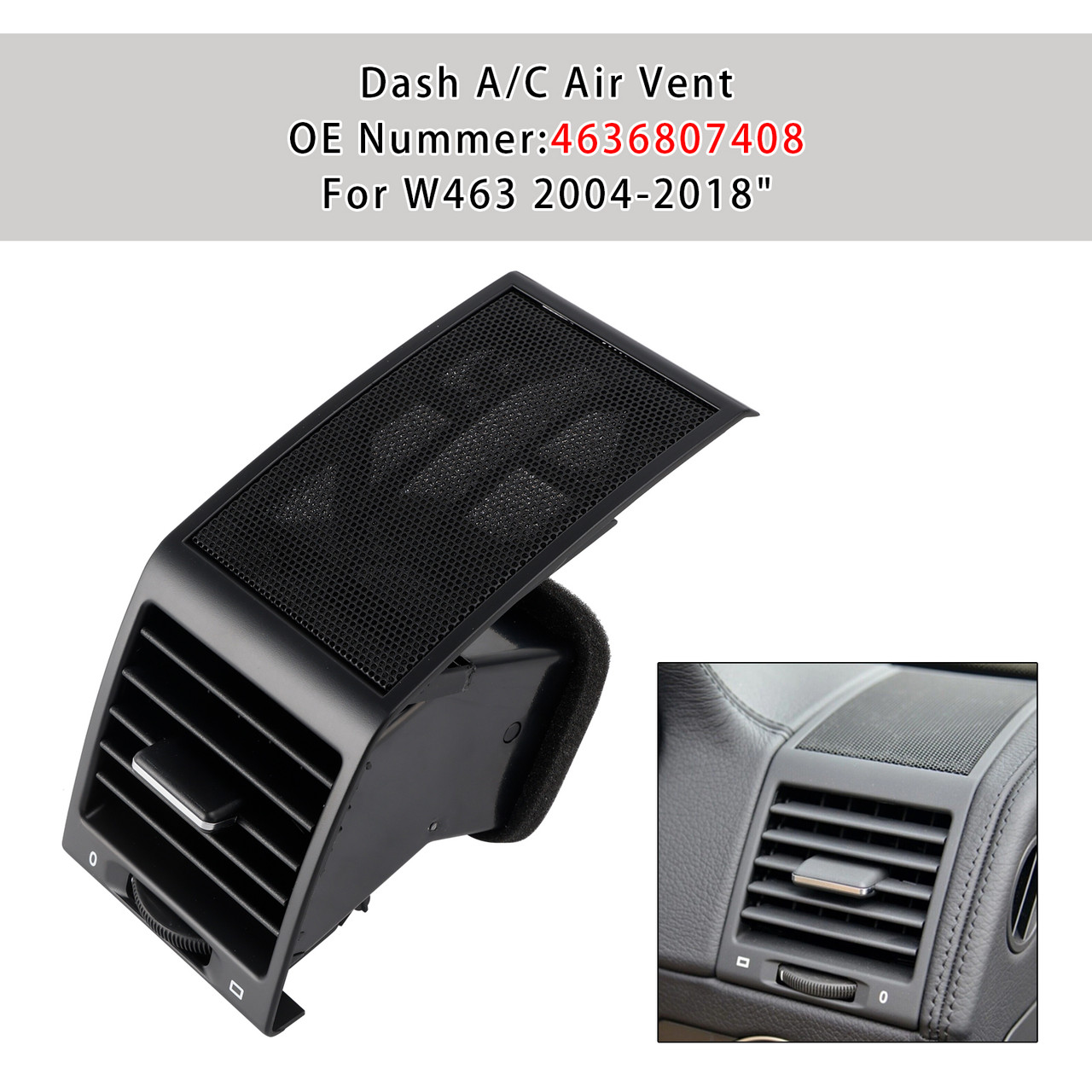 2004-2018 Benz G Class W463 Left/Right Dash A/C Air Vent 4636807408 Generic