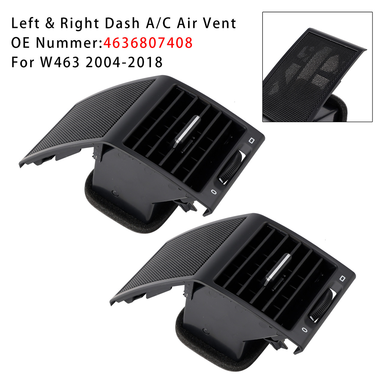 2004-2018 Benz G Class W463 Left & Right A/C Air Vent 4636807408 Generic