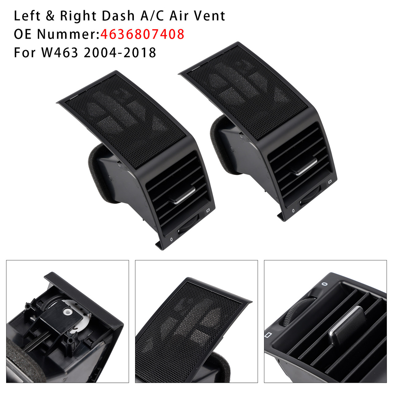2004-2018 Benz G Class W463 Left & Right A/C Air Vent 4636807408 Generic