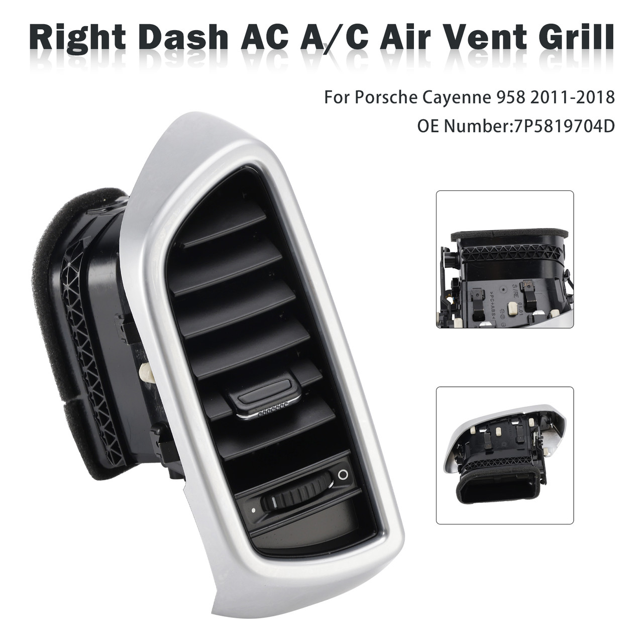 2011-2018 Porsche Cayenne 958 Right Dash AC A/C Air Vent Grill 7P5819704D Generic