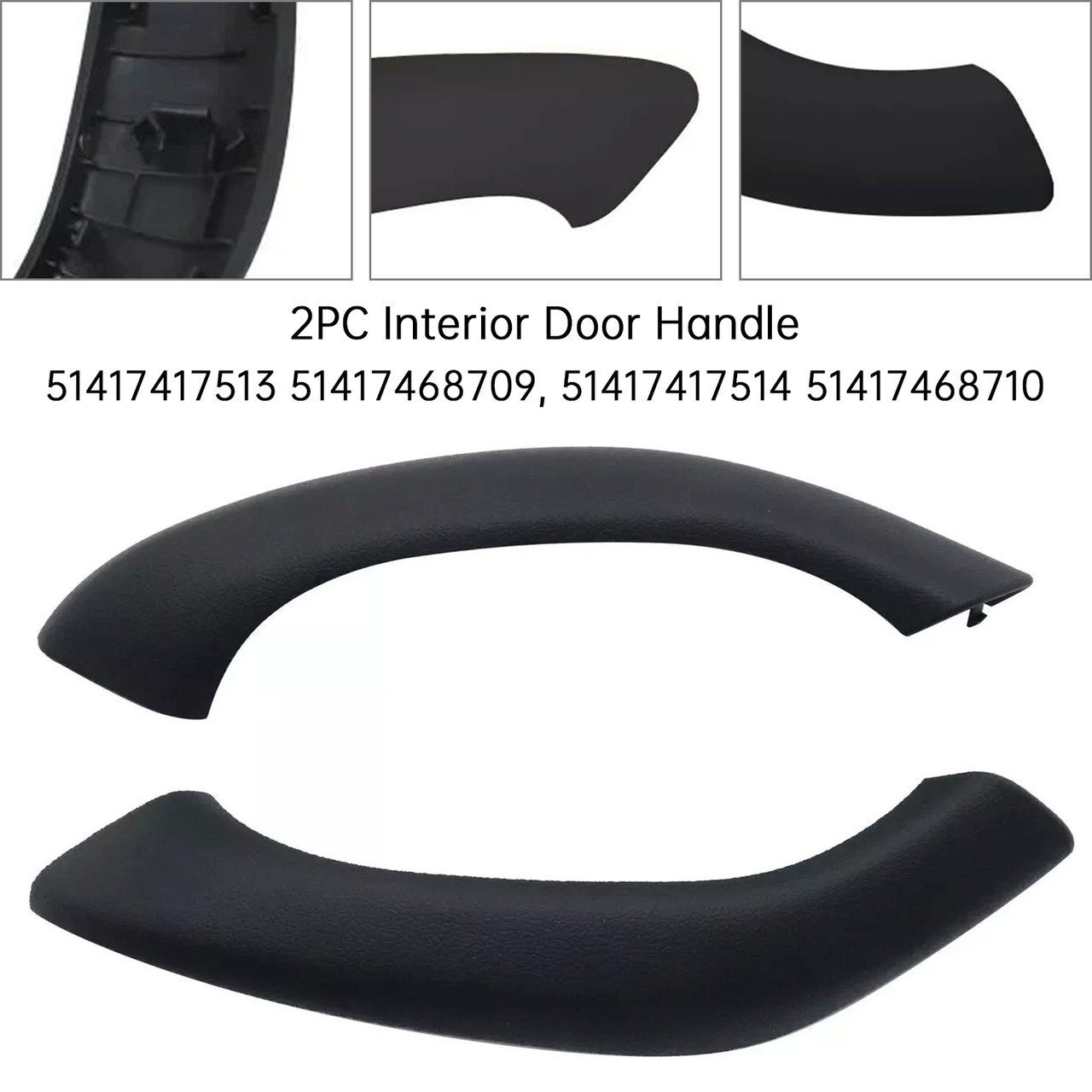 2016-2022 BMW X1 X2 F48 F49 F39 2PC Interior Door Handle 51417417513 Generic