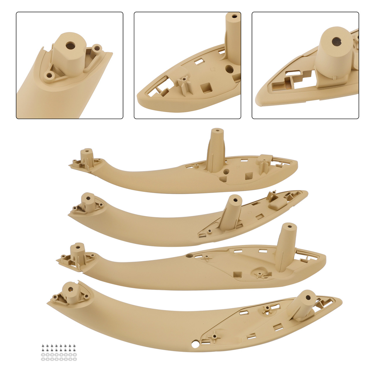 2013-2015 BMW ActiveHybrid 3 Base 4PCS Beige Inner Trim Door Pull Handle Generic