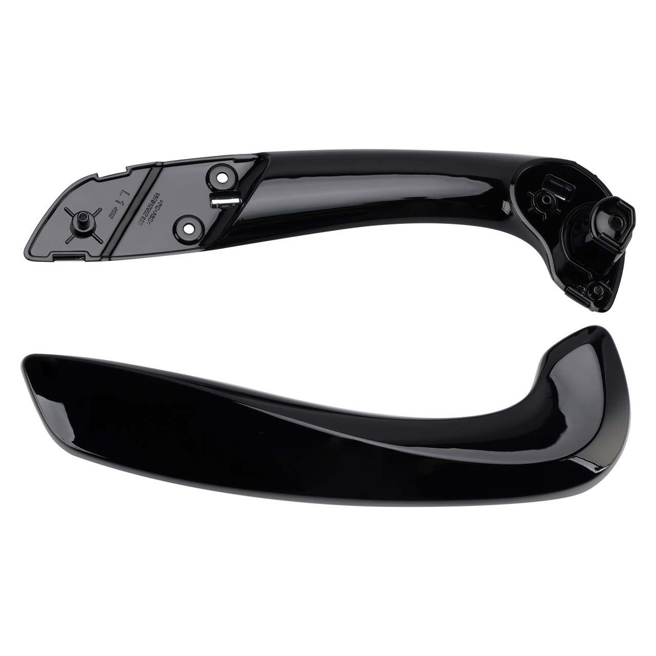 2008-2016 Renault Megane 3 Front Left Inner Door Handle Base+Cover Set Black Generic