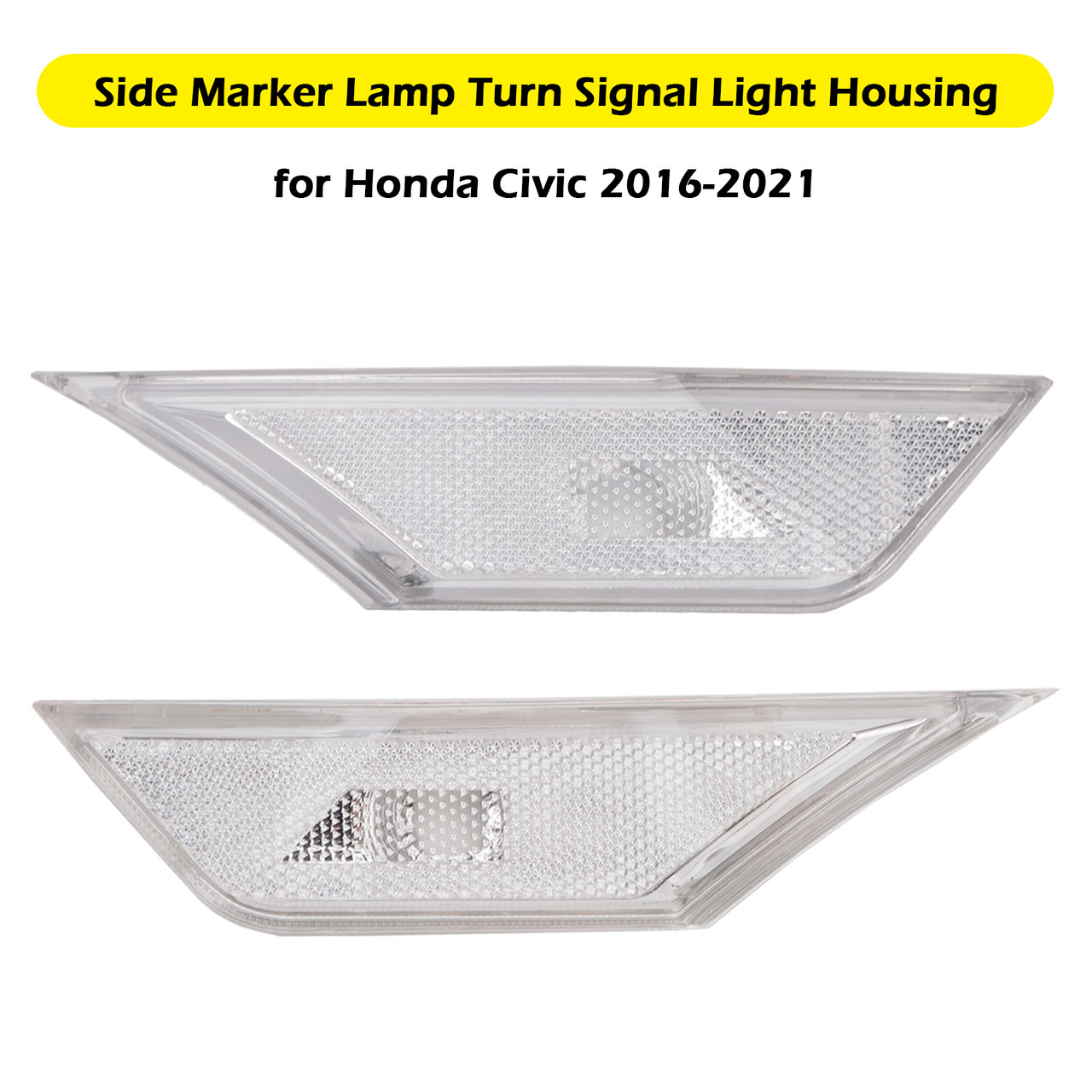2016-2021 Honda Civic Side Marker Lamp Turn Signal Light Housing Generic