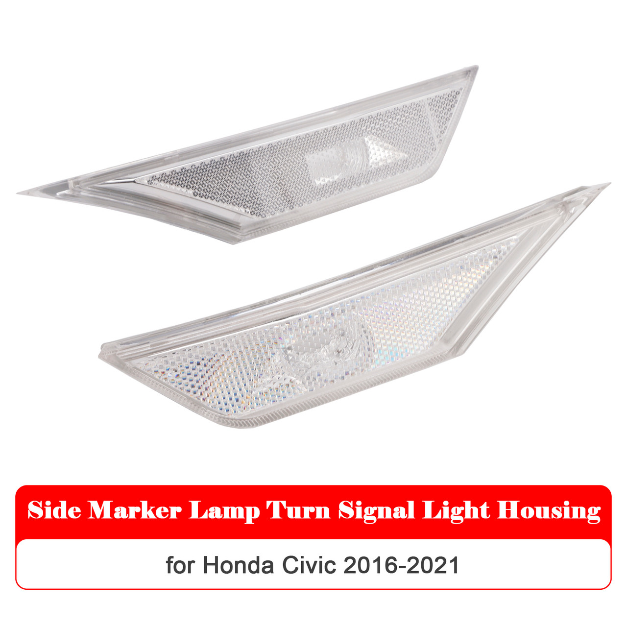 2016-2021 Honda Civic Side Marker Lamp Turn Signal Light Housing Generic