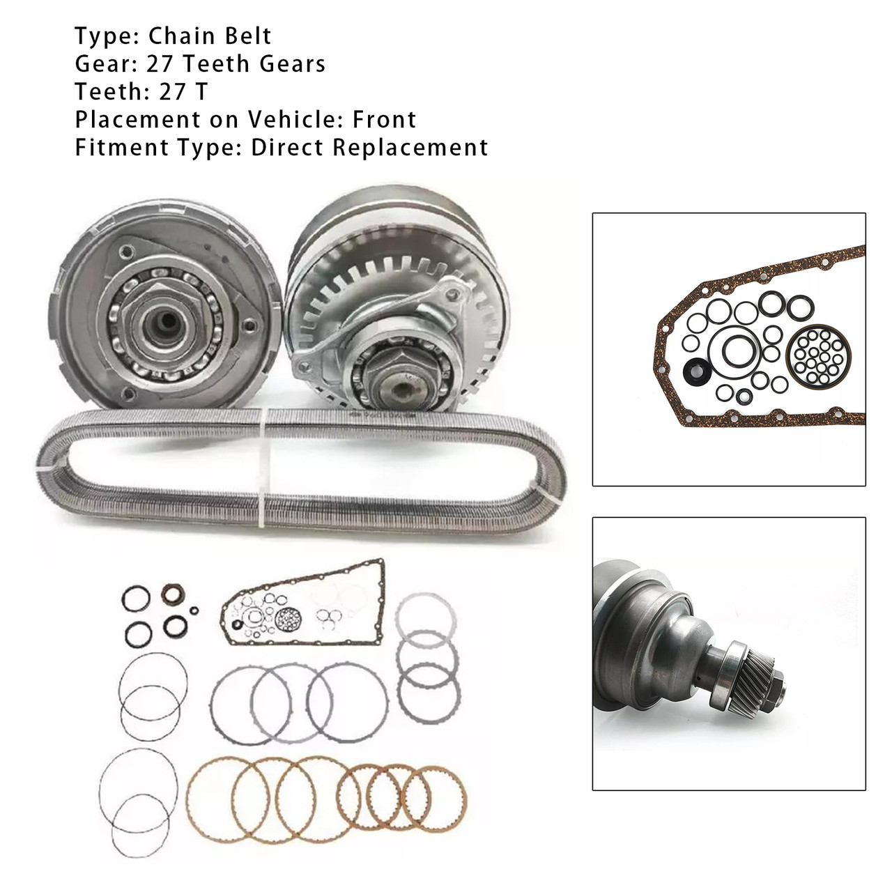 2013-2016 Altima 2.5l CVT Transmission Master Rebuild Kit W/Chain Belt 27 Teeth RE0F10E JF017E Generic