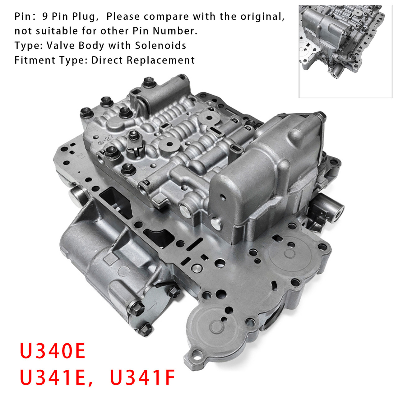 2006-On Toyota Yaris 1.6 Litre FWD U341E Valve Body with Solenoids Generic