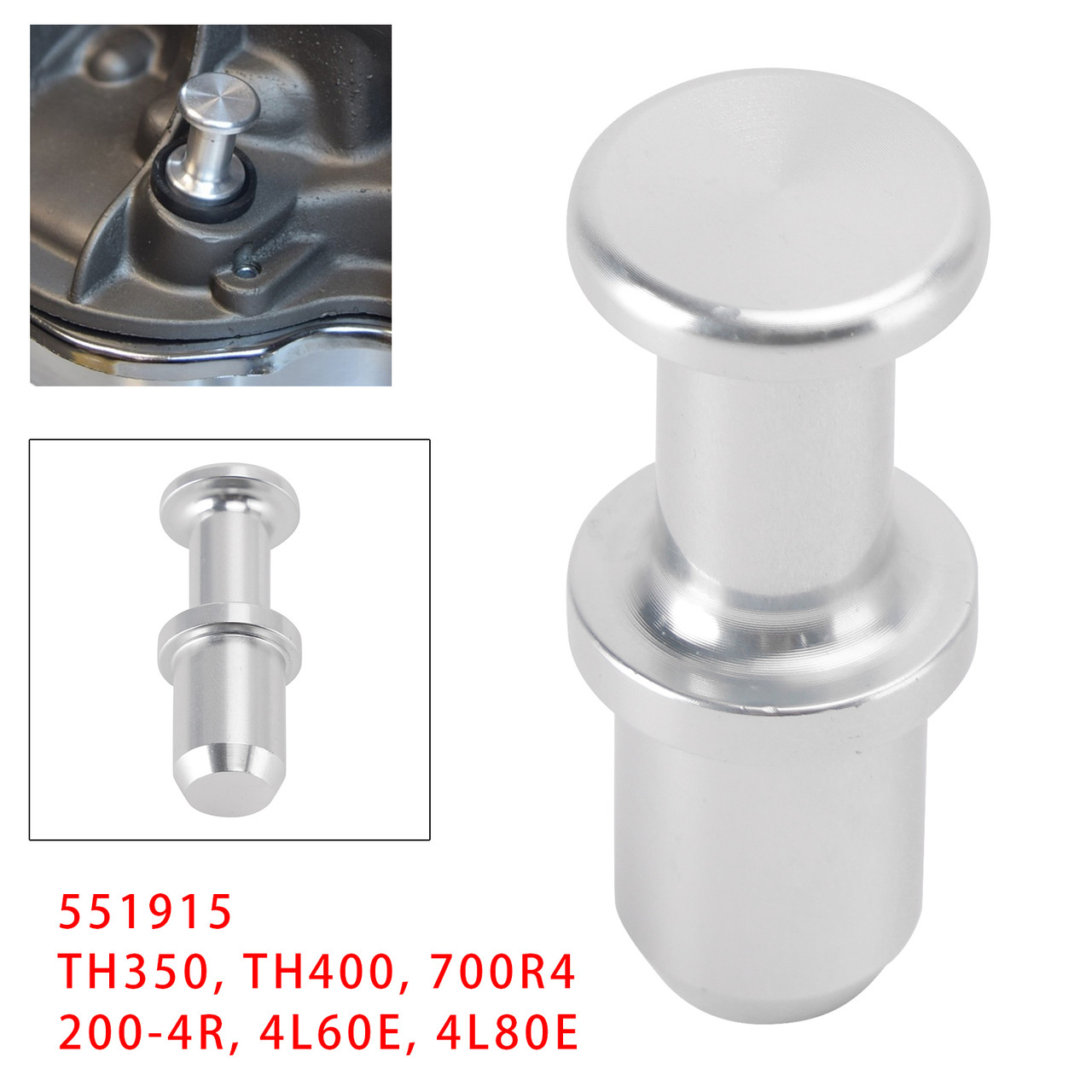 551915 Dipstick Tube Plug Seal For GM TH350 TH400 700R4 4L60E 4L80E Transmission with 0.6” Dipstick Tube 1 Pack