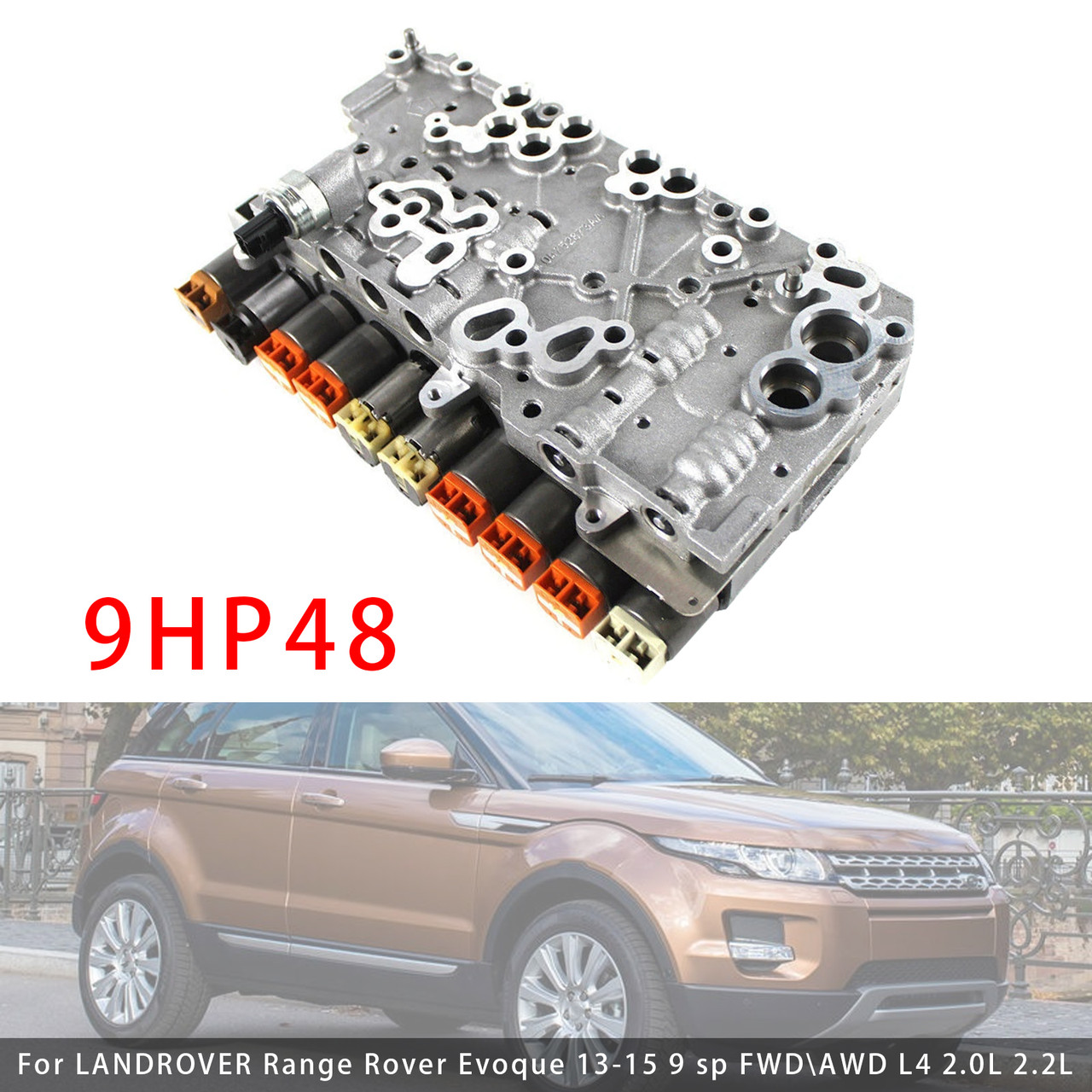 2014-2015 Dodge Caravan Transmission Valve Body 10 Solenoids 9HP48 Generic